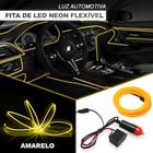 Fita Barra Led P/ Painel Amarelo Astra 2007 2008 2009 2010 2011 5m Metros Flexível Tunning Top