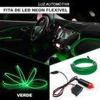 Fita Barra Led P/ Painel Verde Escuro New Beetle 2007 2008 2009 2010 2011 2012 5m Metros Flexível Tunning Top