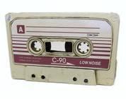 Fita Cassete Vintage C-90 White Tape Decorativa