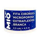 Fita Cirúrgica Microporosa Mió Extra Flexível Branca 2,5cm X 4,5m 1 Unidade