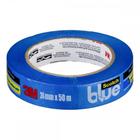 Fita Crepe 3M Blue Tape 2090 Azul 24Mm X 50M