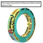 Fita crepe automotiva profissional adere verde 18mm x 50m - ADELBRAS