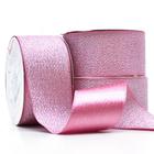 Fita de Cetim Com Lurex Prata Nº 09 38mm Com 10 Metros