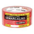 Fita de Demarcação de Solo Adelbrás Vermelho 48mm x 14mts - Adelbras