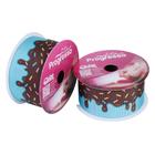 Fita de Gorgurão Estampada Fitas Progresso - 38mm - 10m - Calda de Chocolate - Cor 024