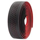 Fita de guidão Velo VLT-3079 em PU com gel preto e vermelho