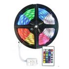 Fita De Led 5050 Rgb Colorida Com Controle Ip20 Interna