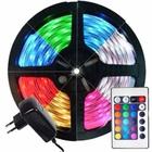 Fita De Led 5M, Rgb, Fonte E Controle 300 Leds Prova DAgua - King