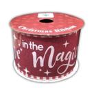 Fita de Natal Believe in the Magic 6,3cm - 9 metros