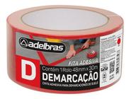 Fita Demarcação Solo Vermelha P/ Sinalização p/ filas 48mmx30m - Adelbras