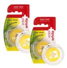 Fita Dental Encerada Easy Tape Limão 70m Edel White Kit c/ 2