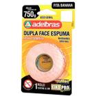 Fita Dupla Face Fixa PRO 12MM X 2M Espuma Banana COR Branco