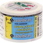 Fita Dupla Face Polipropileno 12MMX30MTS - Pacote com 6