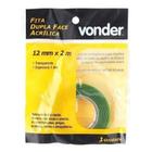 Fita Dupla Face Transparente 12mmx2m Vonder