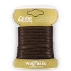 Fita em Cetim - Cor 340 Marrom- 10 m x 4 mm - 1 unidade - Fitas Progresso - Rizzo