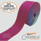 Fita gorgurao cinderela - borda ouro - r:907m/38 - 14 cores