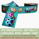 Fita Gorgurão Estampado Sinimbu R:1665/38-C11-Coruja VD