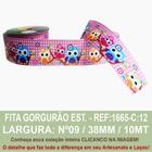 Fita Gorgurão Estampado Sinimbu R:1665/38-C12-Coruja RS