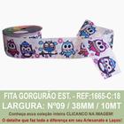 Fita Gorgurão Estampado Sinimbu R:1665/38-C18-Corujas