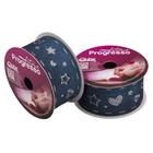 Fita Gorgurão Glitter 38mm Estampada Progresso N9 10m - EGP TG 003 - Fitas Progresso