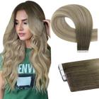 Fita injetada Full Shine para extensões de cabelo 14 cm loira/marrom