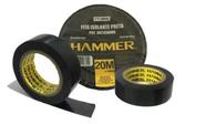 Fita Isolante Antichama 20 Metros 18mm Hammer Preta Fita De PVC Borracha Adesivada Para Isolamento De Fios e Conectores