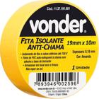 Fita isolante pvc 19mmx10m amarela anti chama - Vonder