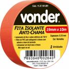 Fita Isolante Pvc 19Mmx10M Vermelha Anti Chama Peça Vonder