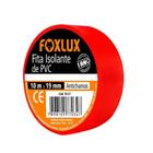 Fita Isolante PVC Colorida Anti Chama 10M Vermelha Foxlux