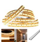 Fita led 240 leds 2835 5M 12V Branco Quente 3000K 24W/Metro Para perfil, sanca, tabica, espelhos, cortineiro, móveis.. - CM