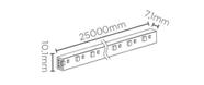 Fita led 25m 5w m 5700k 127v ip67 sth7821 57 - Stella -