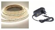 Fita Led 3528 Ip20 4000k Branco Neutro 12v - 5m + Fonte - k1mstore