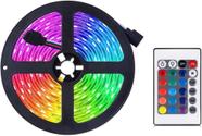 Fita Led 3528 Rgb Colorida 5 Metros 16 Cores Fonte e Controle - Global