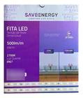 FITA LED 6W/m 500LM 2700k Branco Quente 220v 25 metros ALTO IRC IP67 - Save Energy
