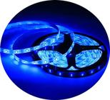 Fita Led azul  12v 5050 5mt Dupla Face S/silicone Ip20 - foyo