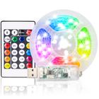 Fita Led Colorida Rgb Com Controle 5 Metros Prova D'agua - Hxt