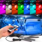 Fita Led Interna RGB Automotiva Tuning Neon com 8 Cores e Controle