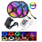 Fita Led Rgb 5050 Rolo 20m C/ Fonte 12v 5a E Controle Remoto