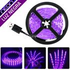 Fita Luz UV Ultravioleta 2mts 120 LEDs USB Brilhante Detecta Sujeira Cozinha e Banheiro - 194887 - PDE