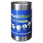 Fita Manta Asfáltica Aluminizada Autoadesiva Multiuso 10m X 20cm PlastBand 019 DPlastic