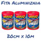 Fita manta asfáltica auto adesiva aluminizada multiuso 20 cm x 10 m