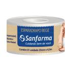 Fita Microporosa Bege Sanfarma 12Mm X 4,5M 6 Unidades