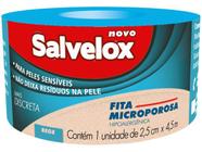 Fita Microporosa Salvelox Bege 2,5cmx4,5m