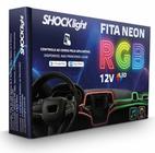 Fita neon led luz interna rgb 4 canhões 6 metros - shocklight