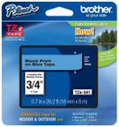 Fita P-Touch TZE-541 Padrão, Preta no Azul, para Uso Interno ou Exterior, Resistente à Água, 8 m, Pacote Único - Brother