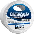 Fita para Demarcacao de Solo PVC Branco 48MMX15M - Tekbond