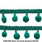 Fita Pompom Rolo 25 Metros Tamanho 30mm Cores Variadas Nybc