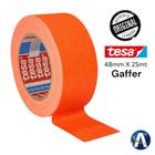 Fita Tecido Gaffer Tape Tesa 48mm X 25m Laranja Fluorescente