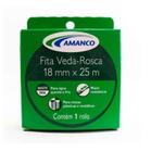 Fita Veda Rosca 18mm X 25m - Amanco - Tua Casa Ferragem