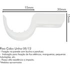 Fixa Cabo Unha 08X12 Pq C/100 Sfor